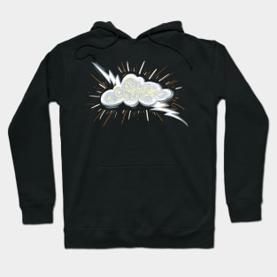 Storm cloud and lightning Hoodie